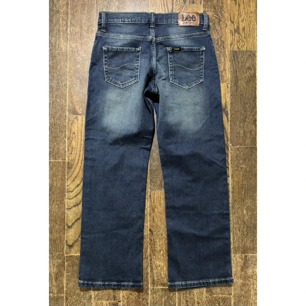 Lee X-treme Comfort‎ Straight Jeans Boys 10 Regular Blue Excellent Adjustable